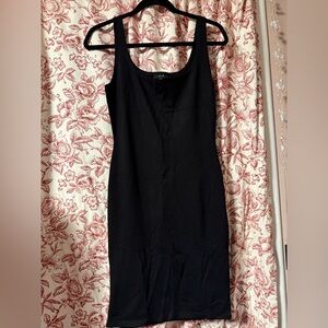 Iris Classic Black Midi Dress